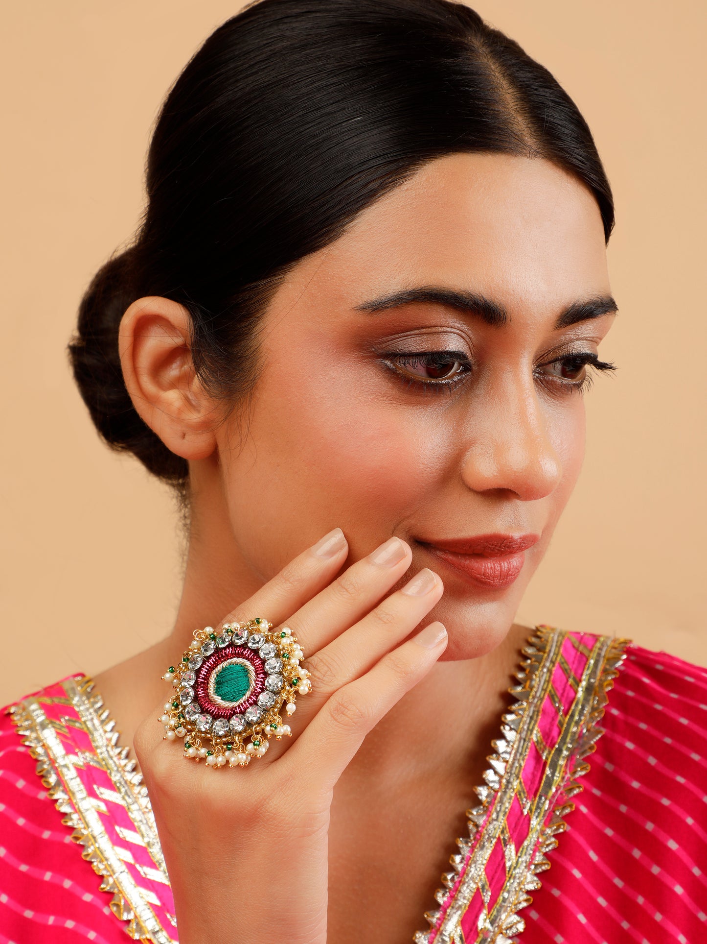 Falguni Green Ring
