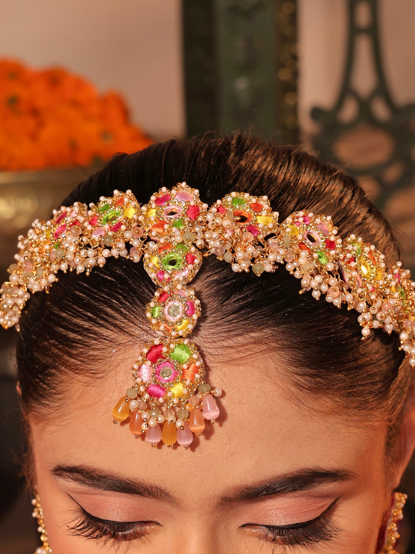 Bahaar (Jhumki Earrings & Mathapatti)