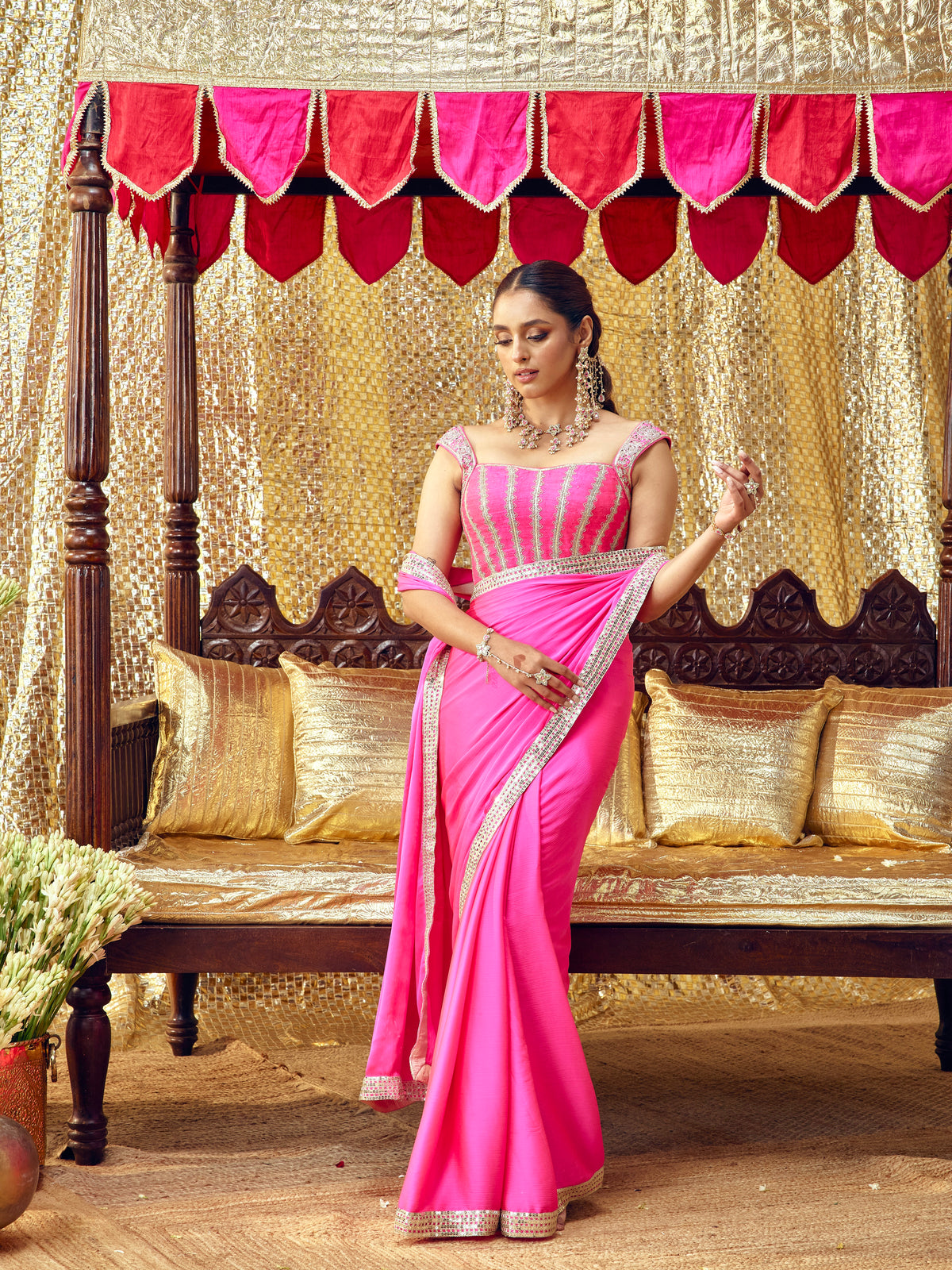 Gulaab Only Blouse - Hot Pink