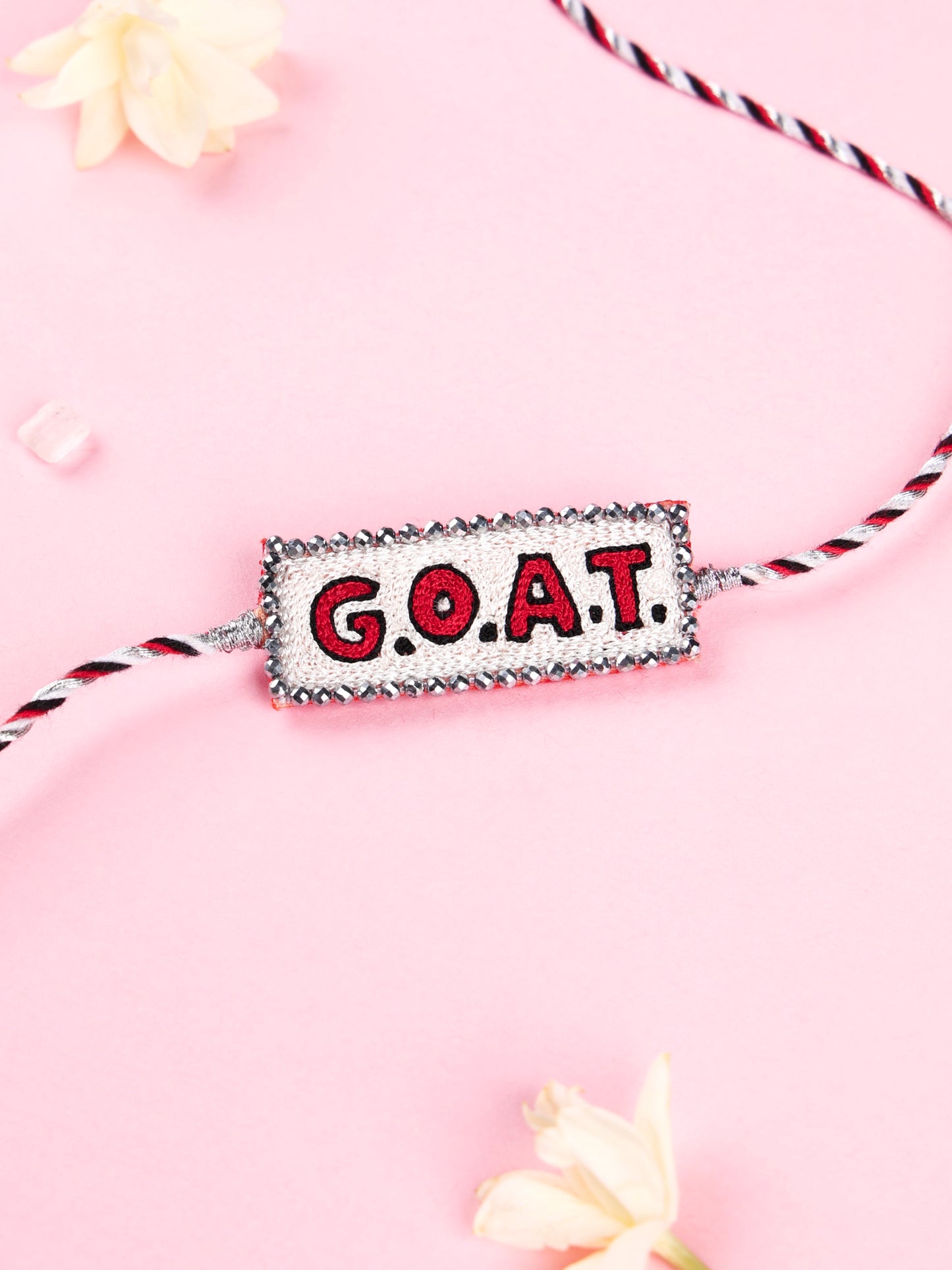 Handmade G.O.A.T Brother Rakhi for Raksha Bandhan gifting