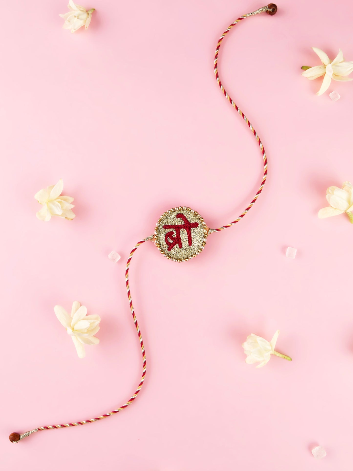 Bro Rakhi - Maroon and Gold