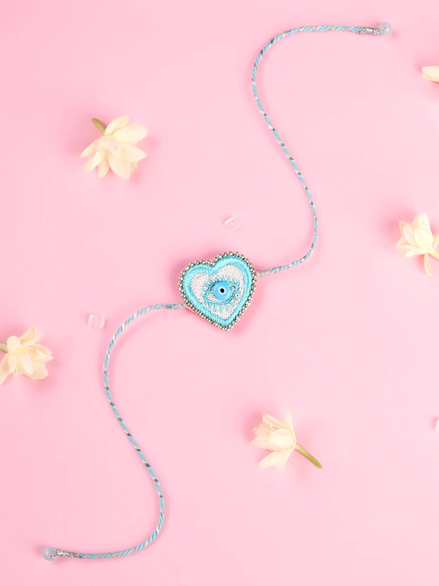 Evil Eye Heart Pastel Brother Rakhi - Rakhi for Brother by Tonoto