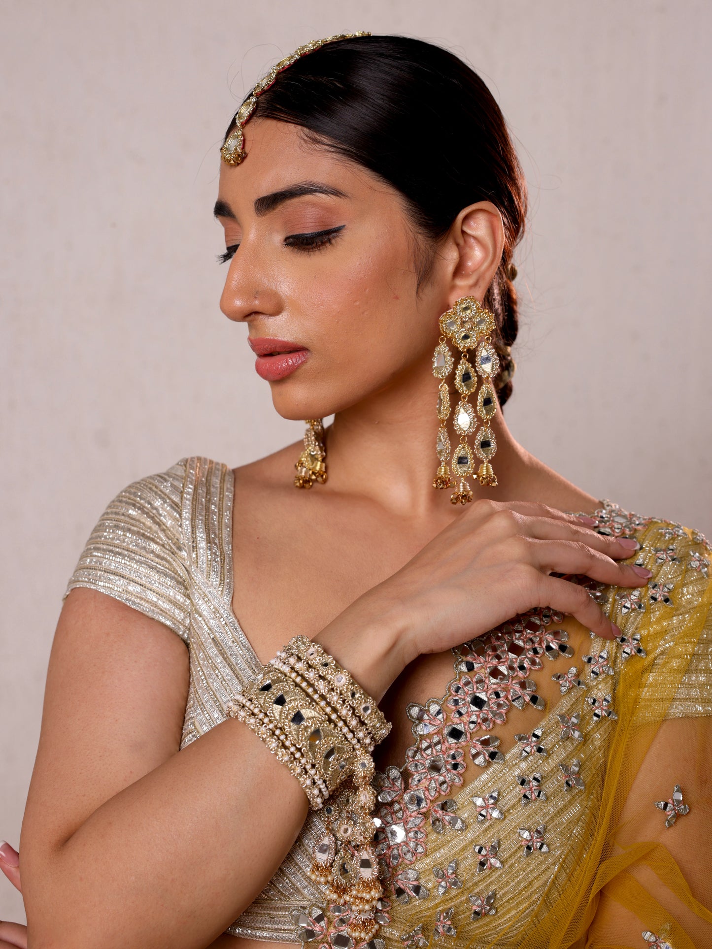 Ishq Gold Bangles (Set of 6)