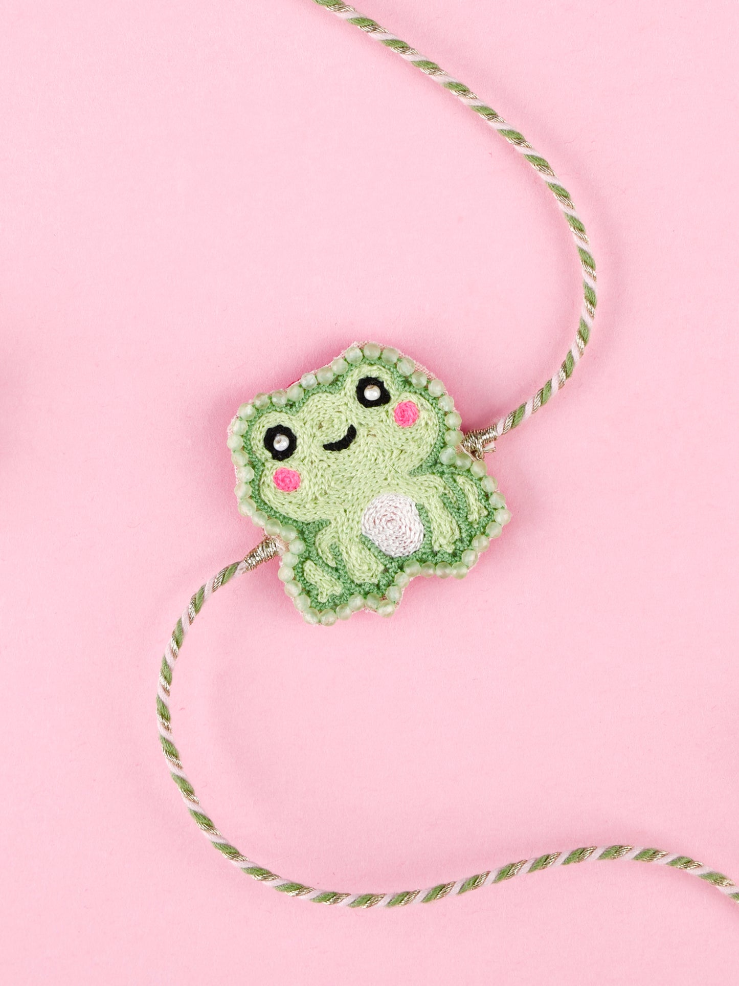 Handmade Frog Kids Rakhi for Raksha Bandhan gifting
