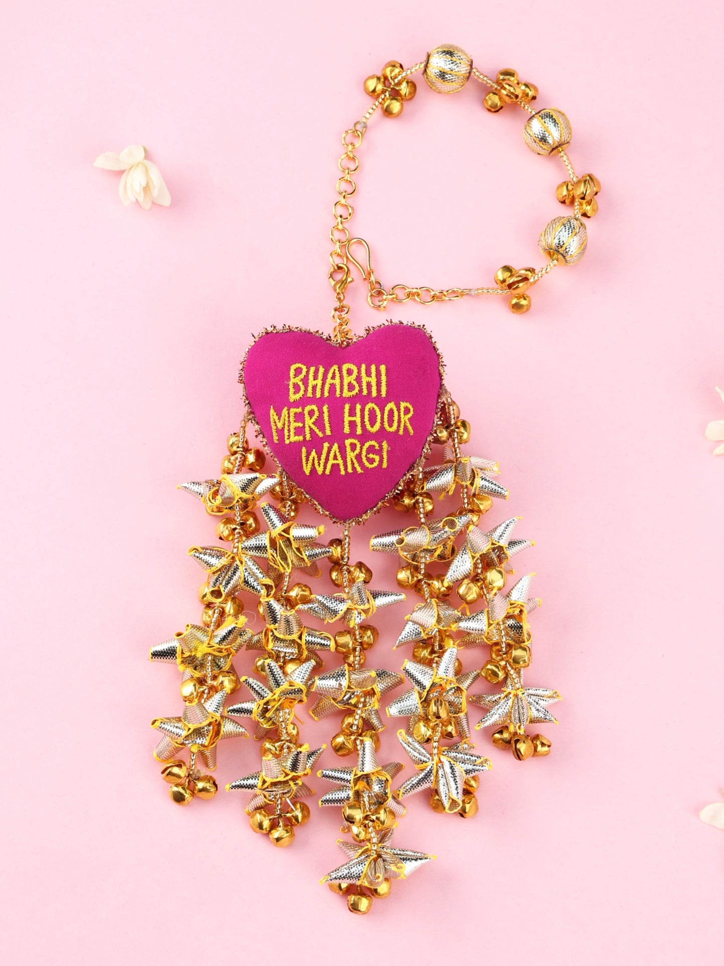 Bhabhi Meri Hoor Wargi Lumba Rakhi - Rani Pink