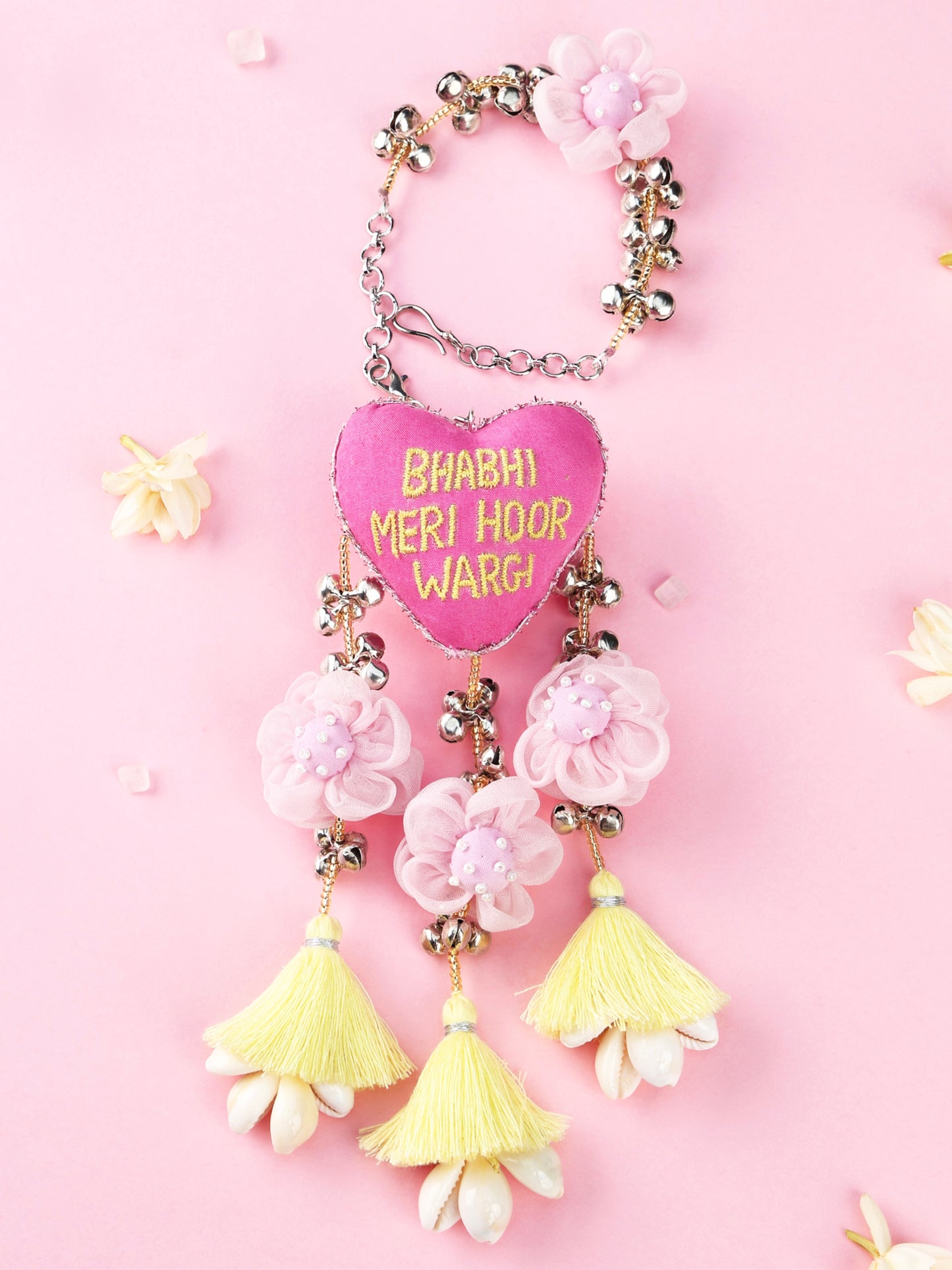 Handmade Bhabhi Meri Hoor Wargi Lumba - Light Pink for Raksha Bandhan gifting