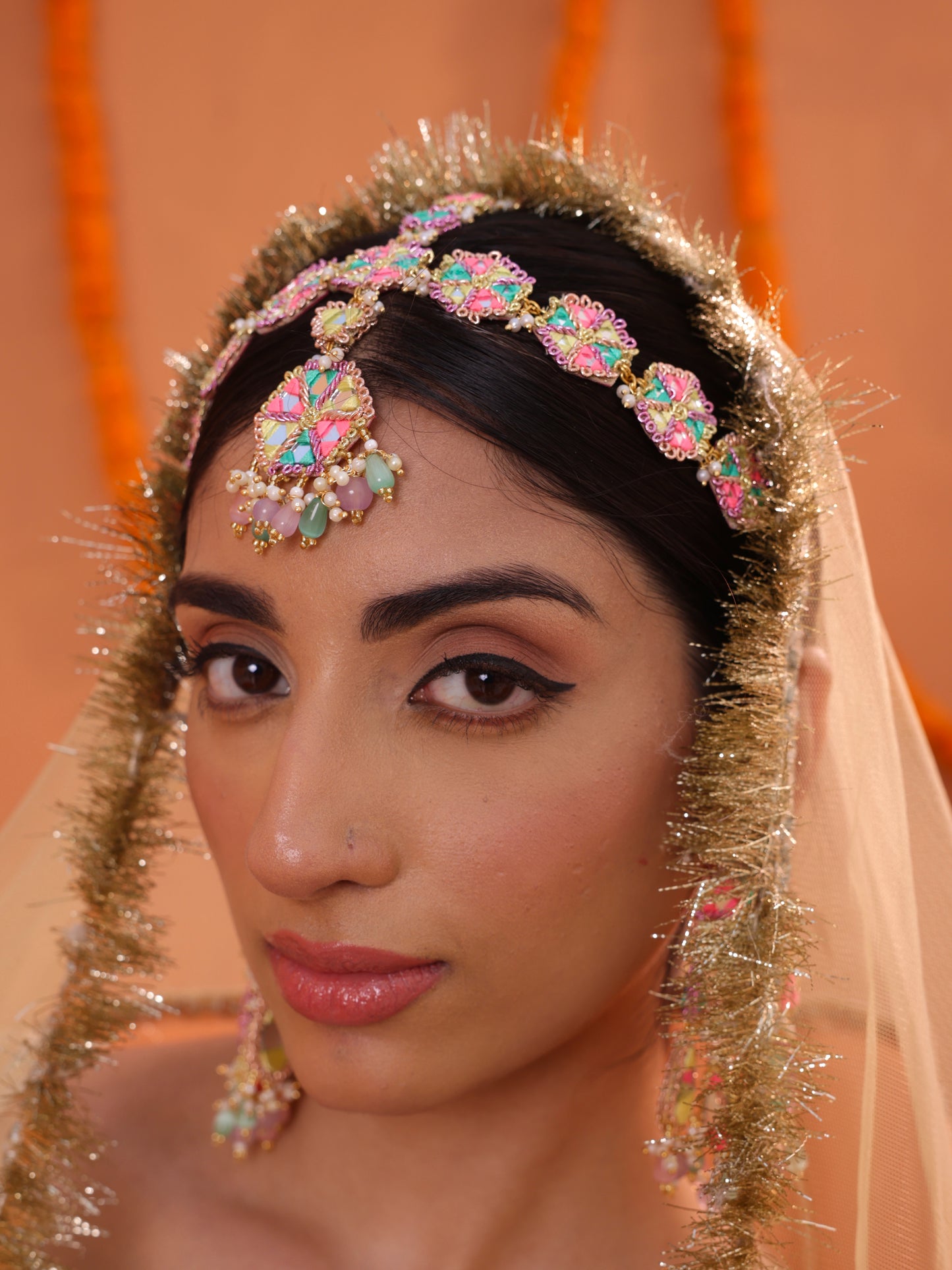 Masakali (Earrings & Mathapatti Set)
