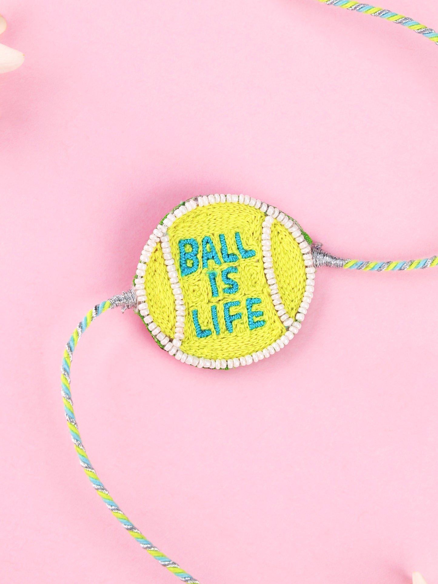 Handmade Ball Is Life Rakhi for Raksha Bandhan gifting