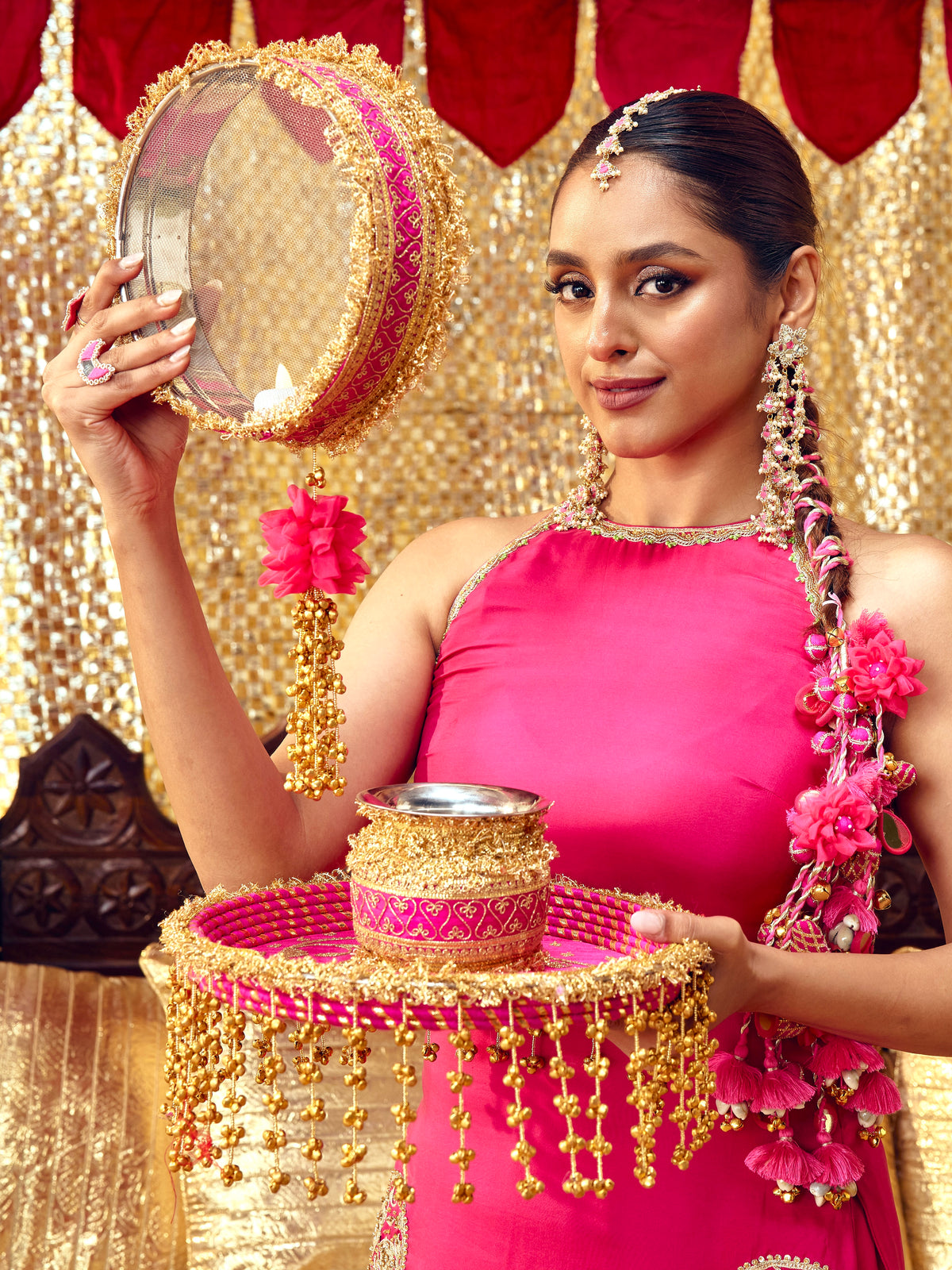 Tota Maina Theme - Rani Pink