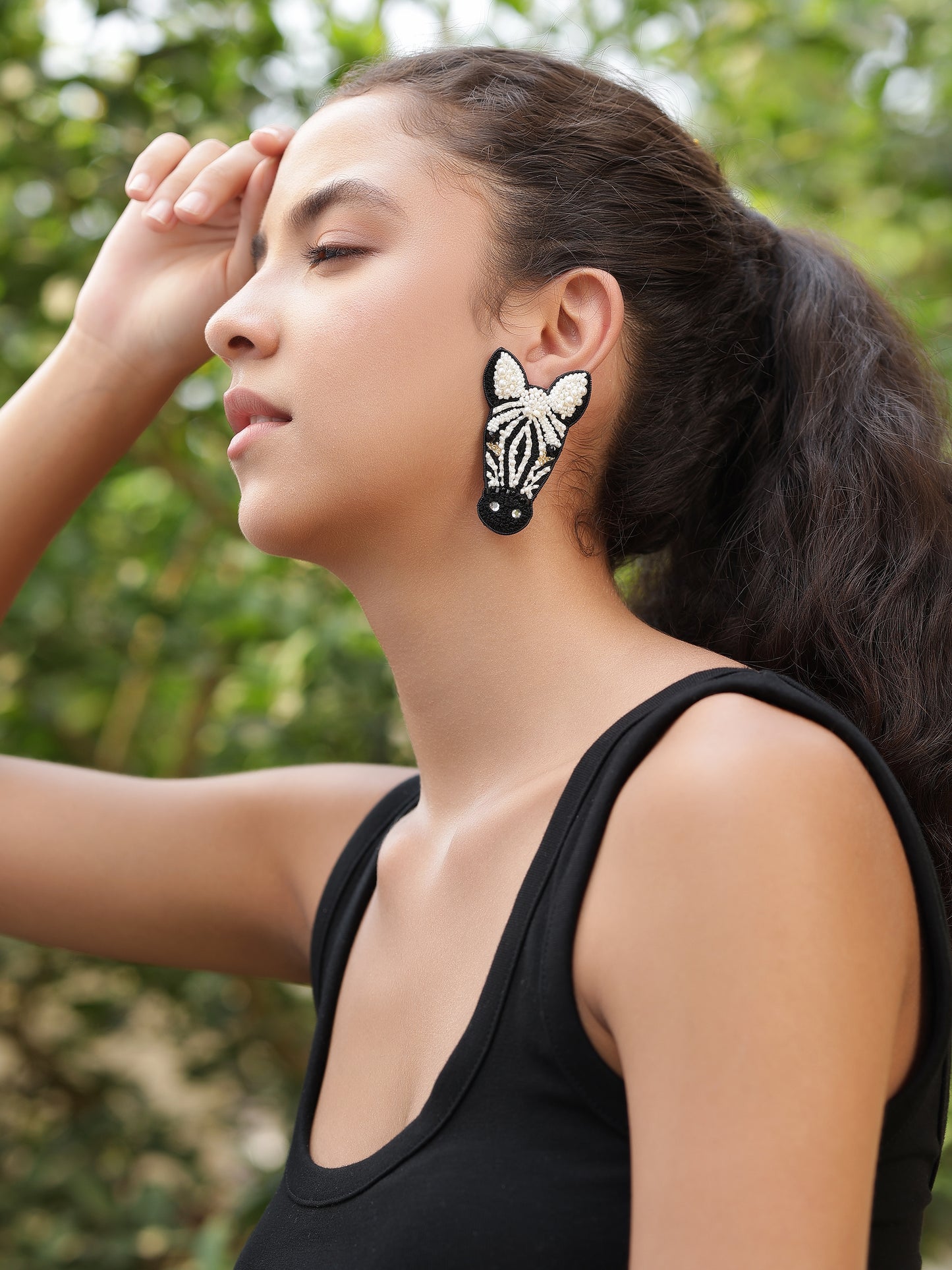 Zebra Earrings