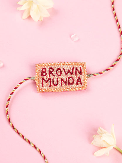 Brown Munda Brother Rakhi - Rakhi for Brother by Tonoto