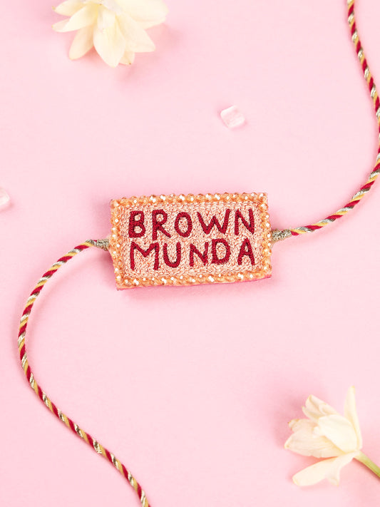 Brown Munda Brother Rakhi - Rakhi for Brother by Tonoto