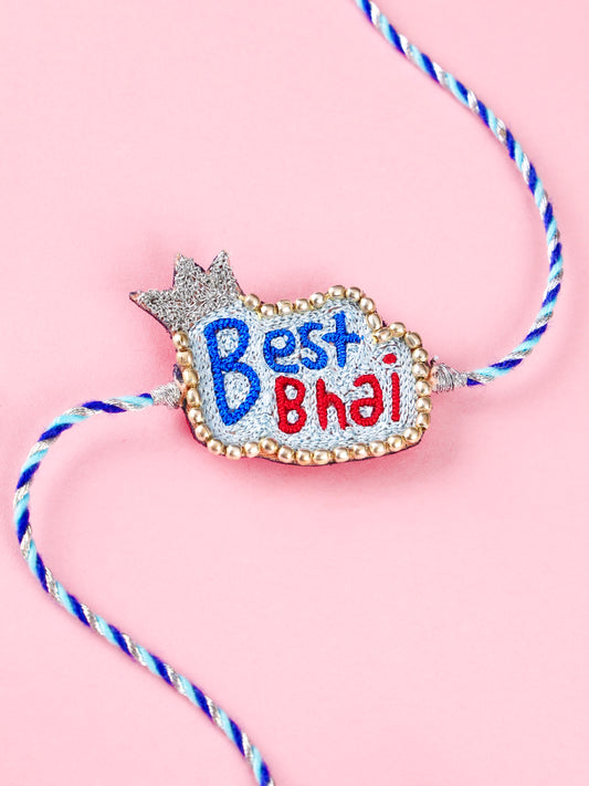 Best Bhai Brother Rakhi - Blue - Rakhi for Brother by Tonoto