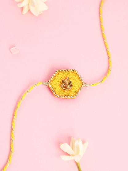 Handmade Ganesh ji Rakhi for Raksha Bandhan gifting