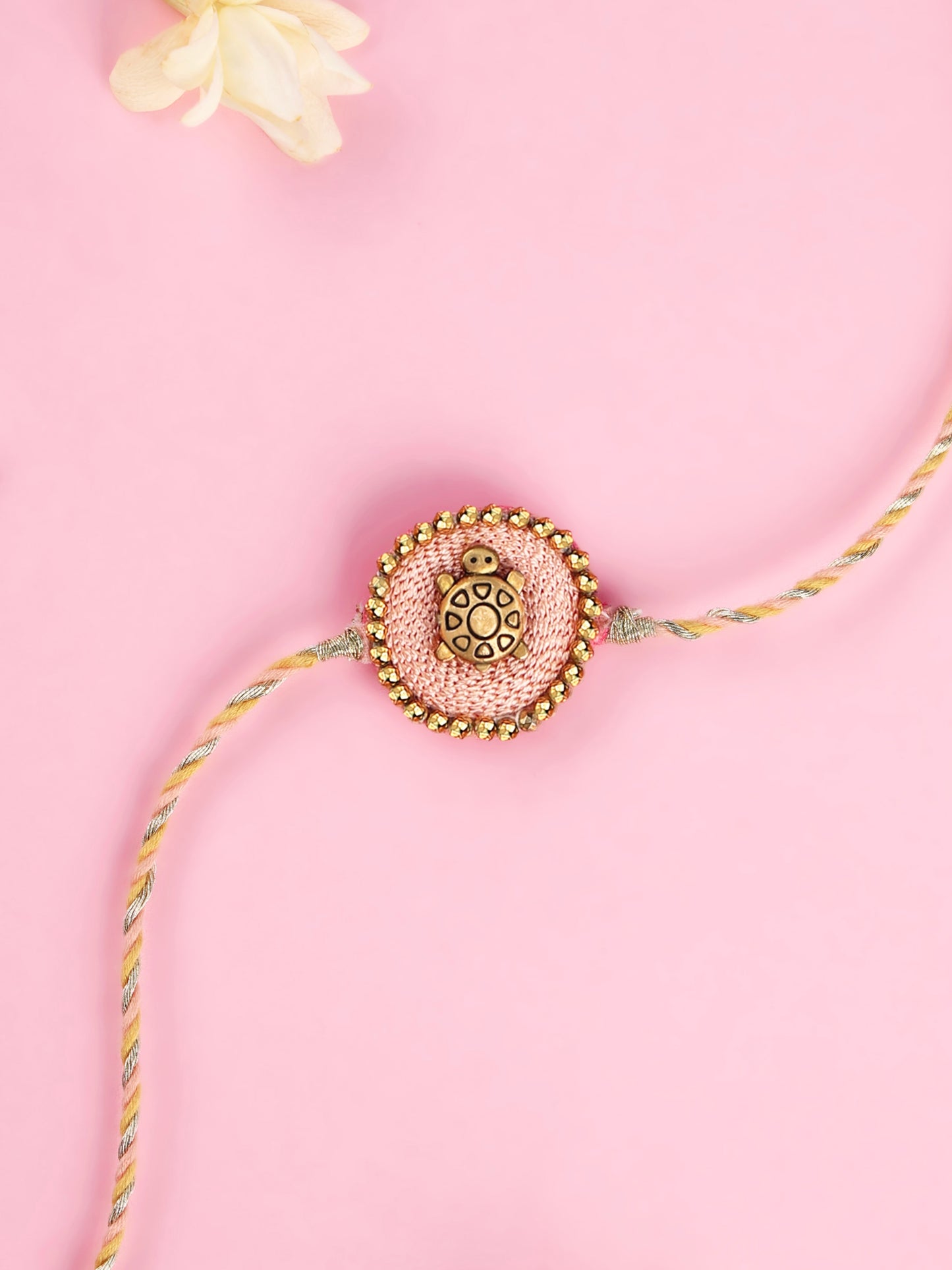Handmade Tortoise Gold Rakhi for Raksha Bandhan gifting