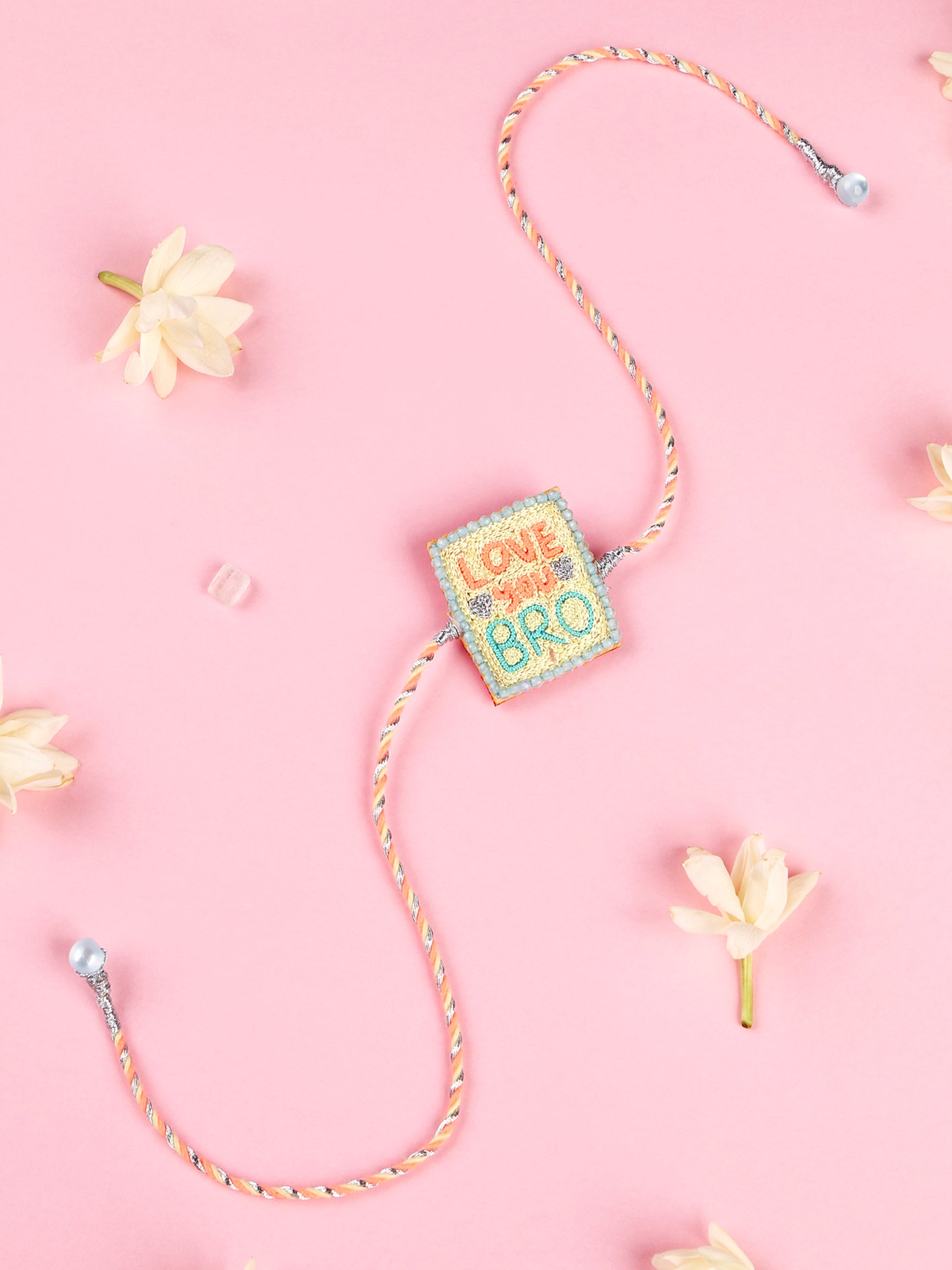 Love You Bro Pastel Brother Rakhi - Rakhi for Brother by Tonoto