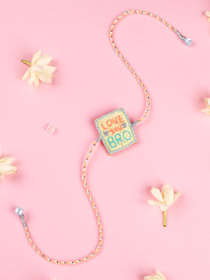 Love You Bro Pastel Brother Rakhi - Rakhi for Brother by Tonoto