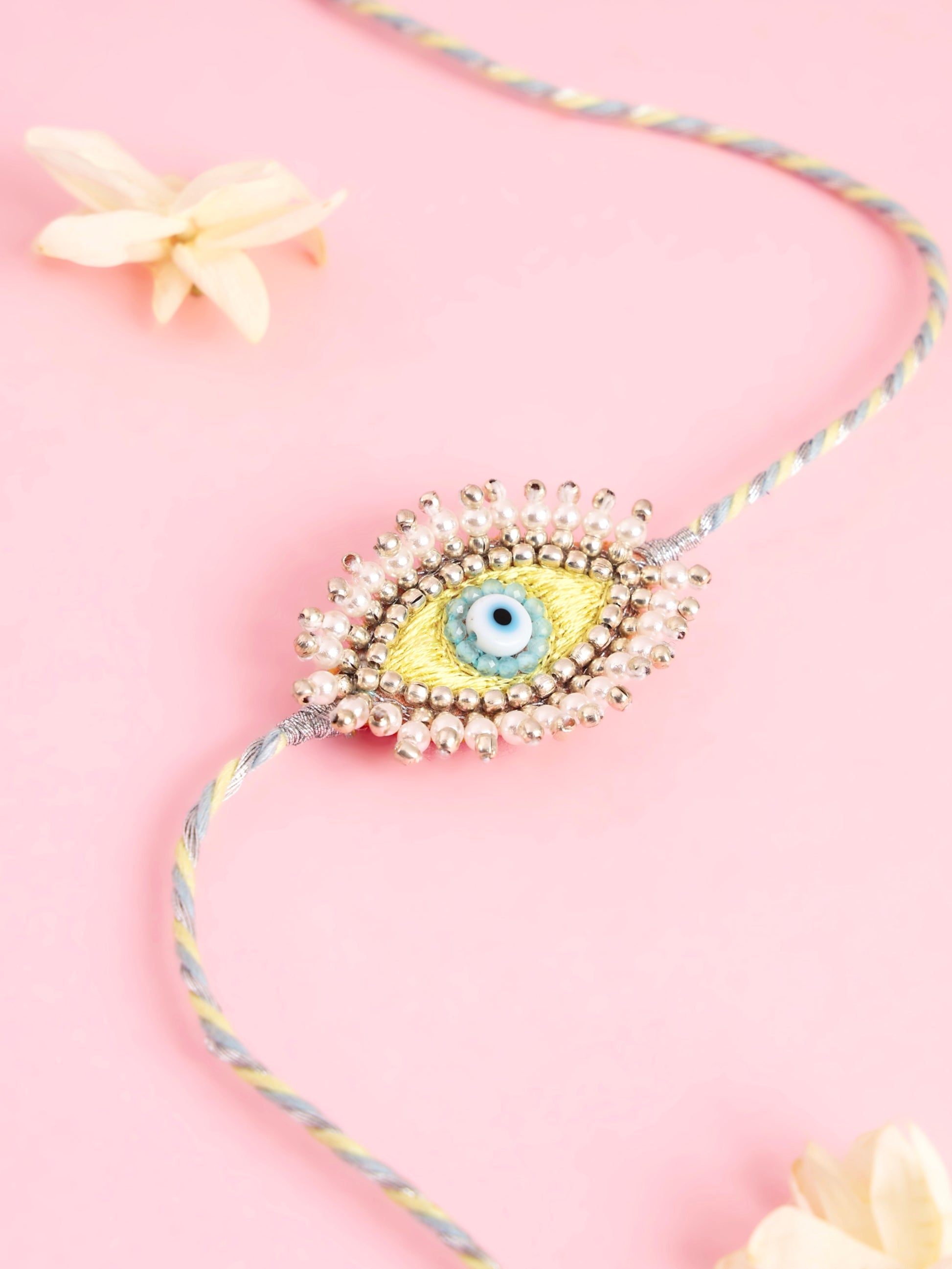 Evil Eye Yellow Brother Rakhi 2026 - Rakhi for Brother by Tonoto