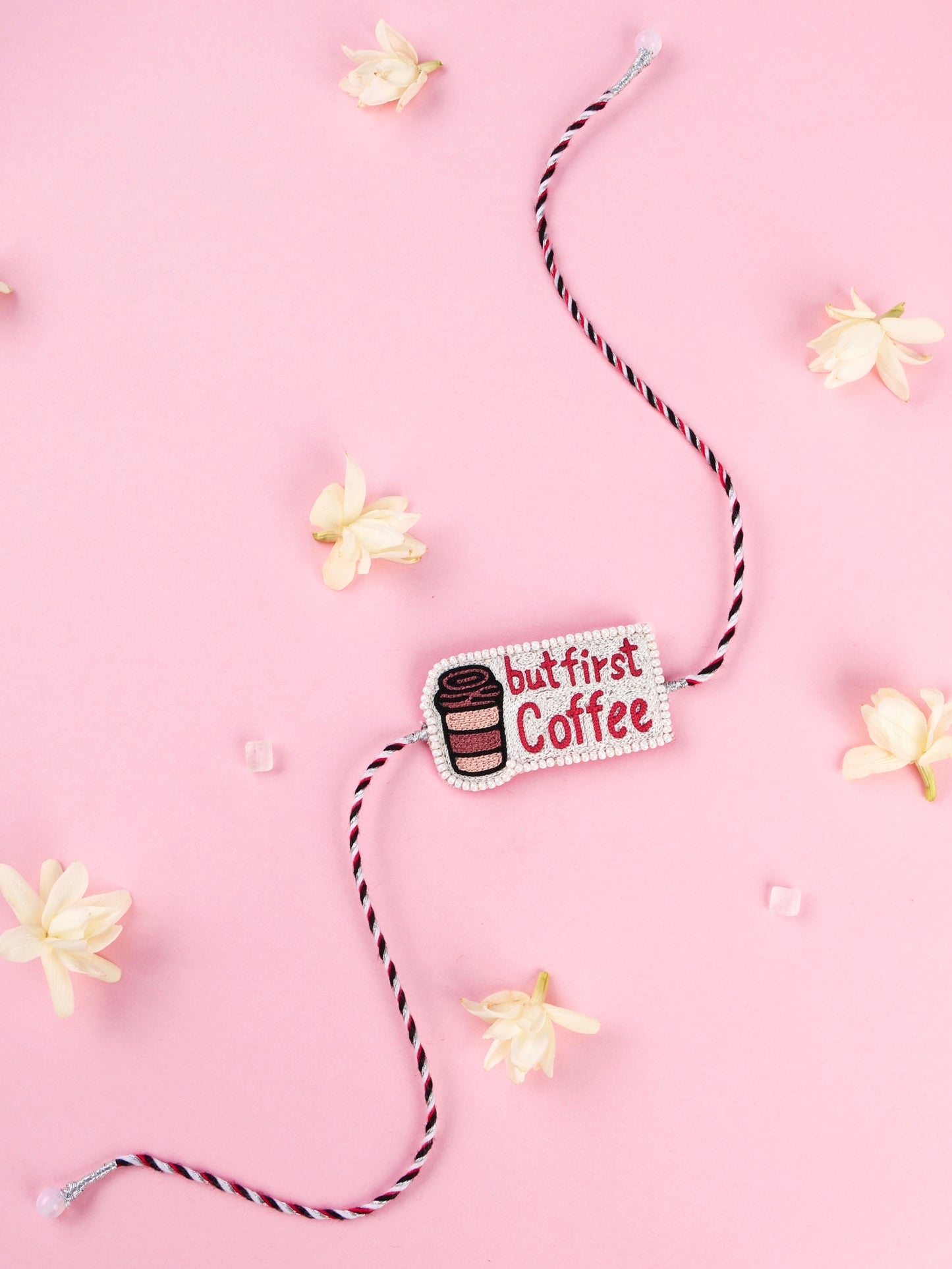 Handmade But First Coffee Rakhi for Raksha Bandhan gifting