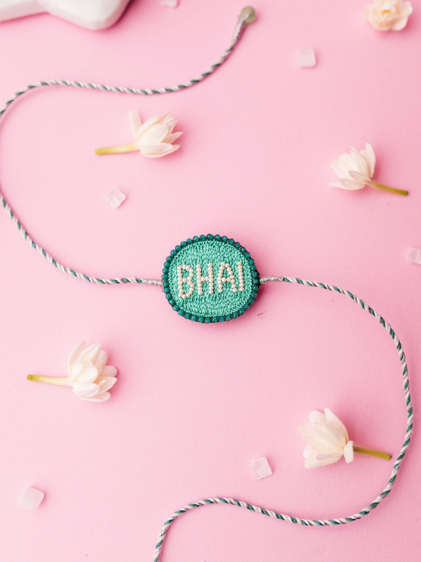 Decorative rakhi with bhai text