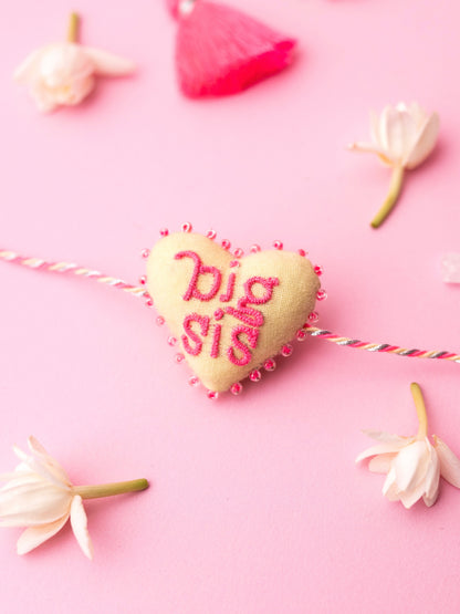 Big Sis 3D Heart Rakhi