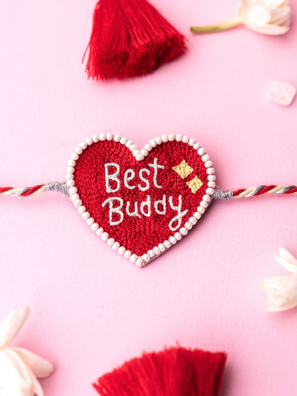 Decorative pet rakhi with pawsome text