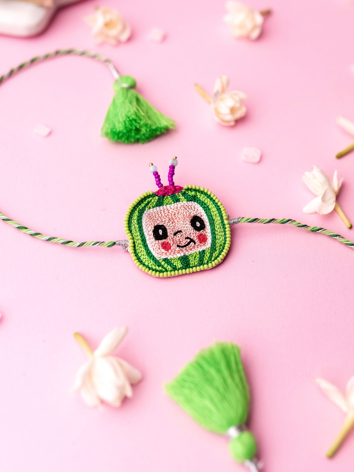 Decorative melon kids rakhi