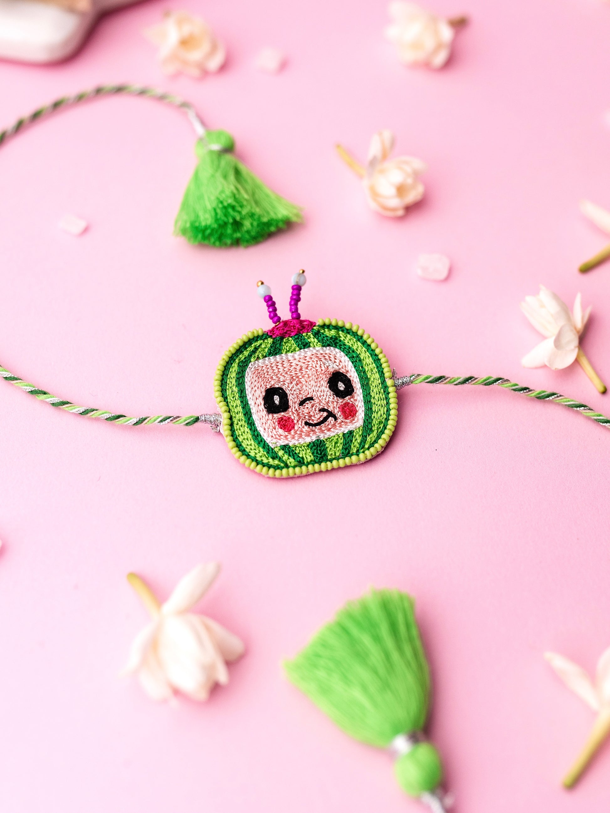 Decorative melon kids rakhi