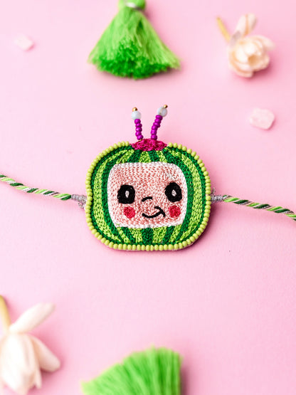 Decorative melon kids rakhi