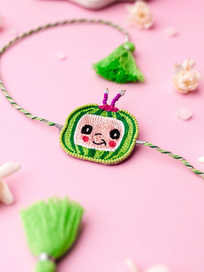 Decorative melon kids rakhi