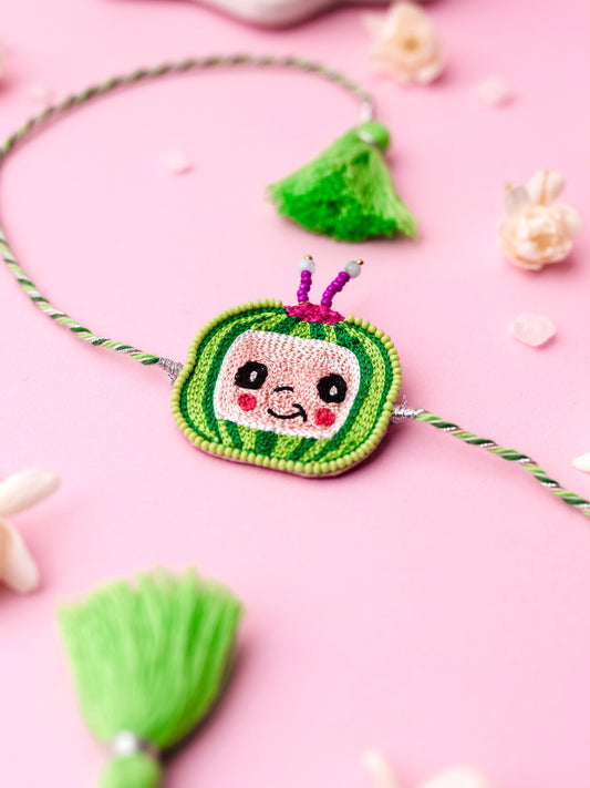 Decorative melon kids rakhi