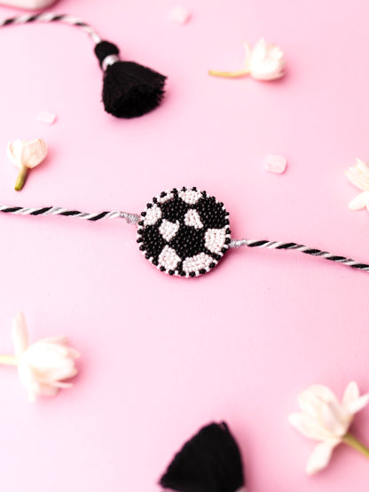 Decorative ball kids rakhi
