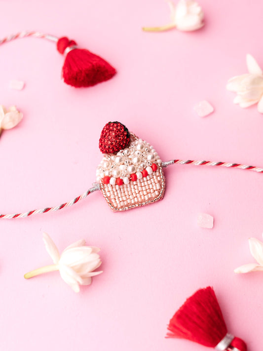 Decorative cup cake kids rakhi