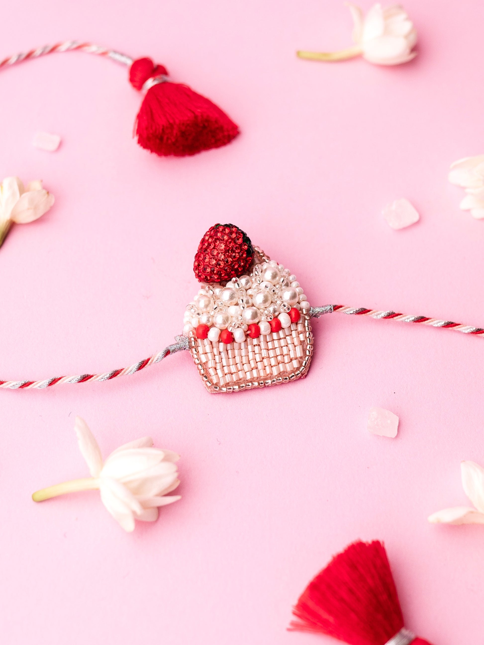 Decorative cup cake kids rakhi