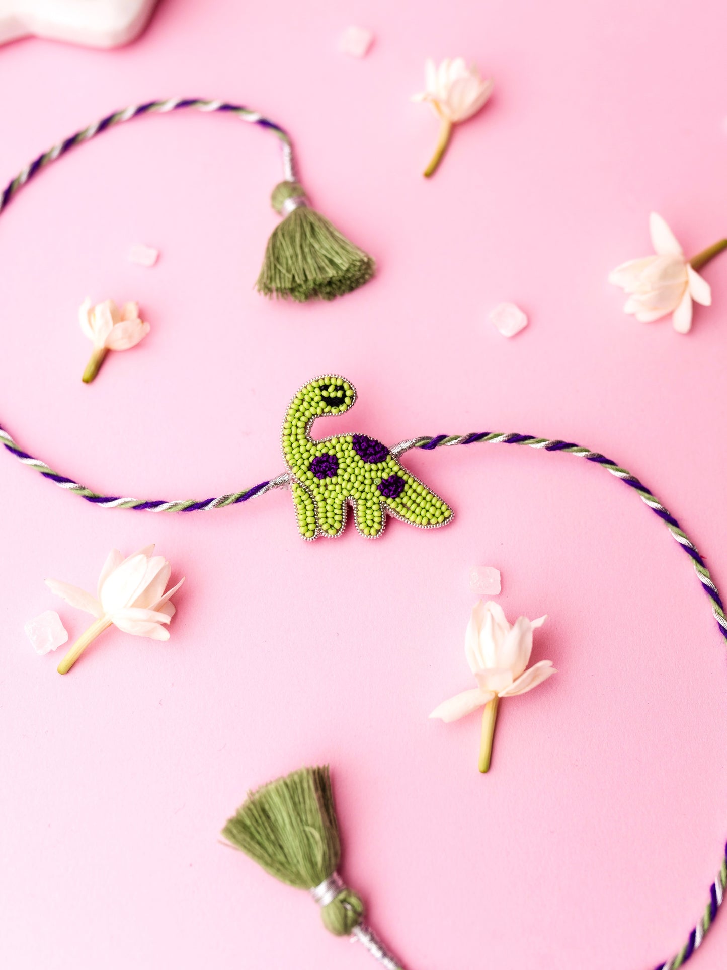 Decorative dinosaur kids rakhi