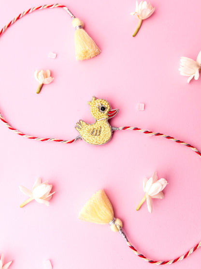 Decorative duck kids rakhi