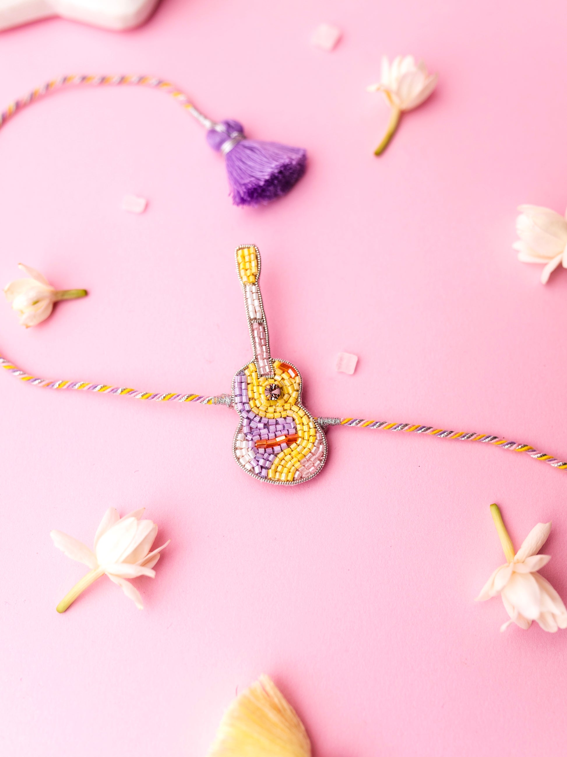 Decorative guitar kids rakhi