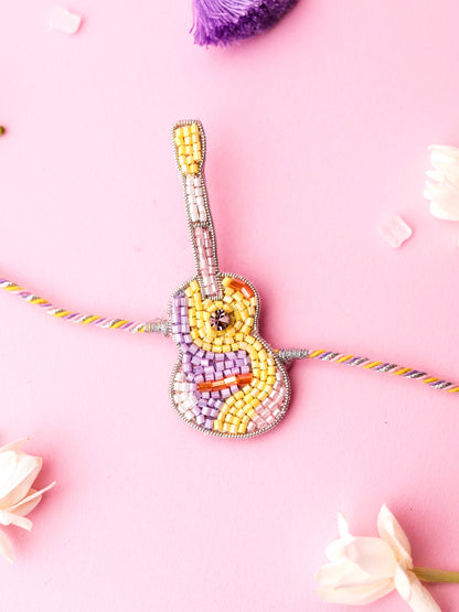 Decorative guitar kids rakhi