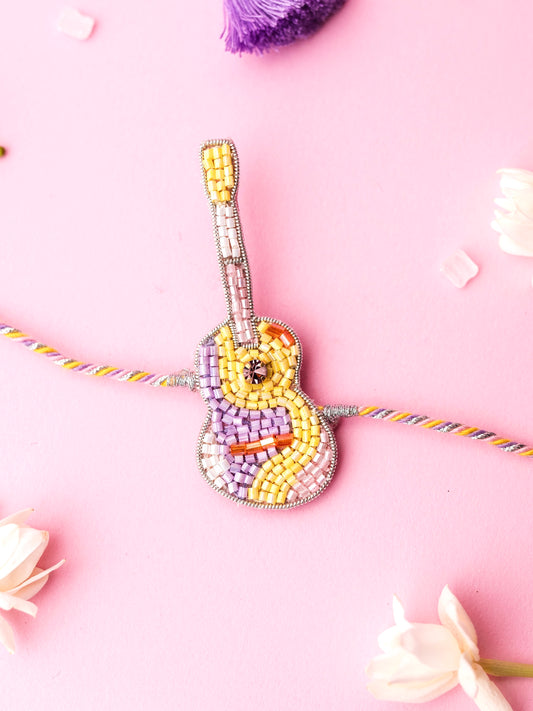 Decorative guitar kids rakhi