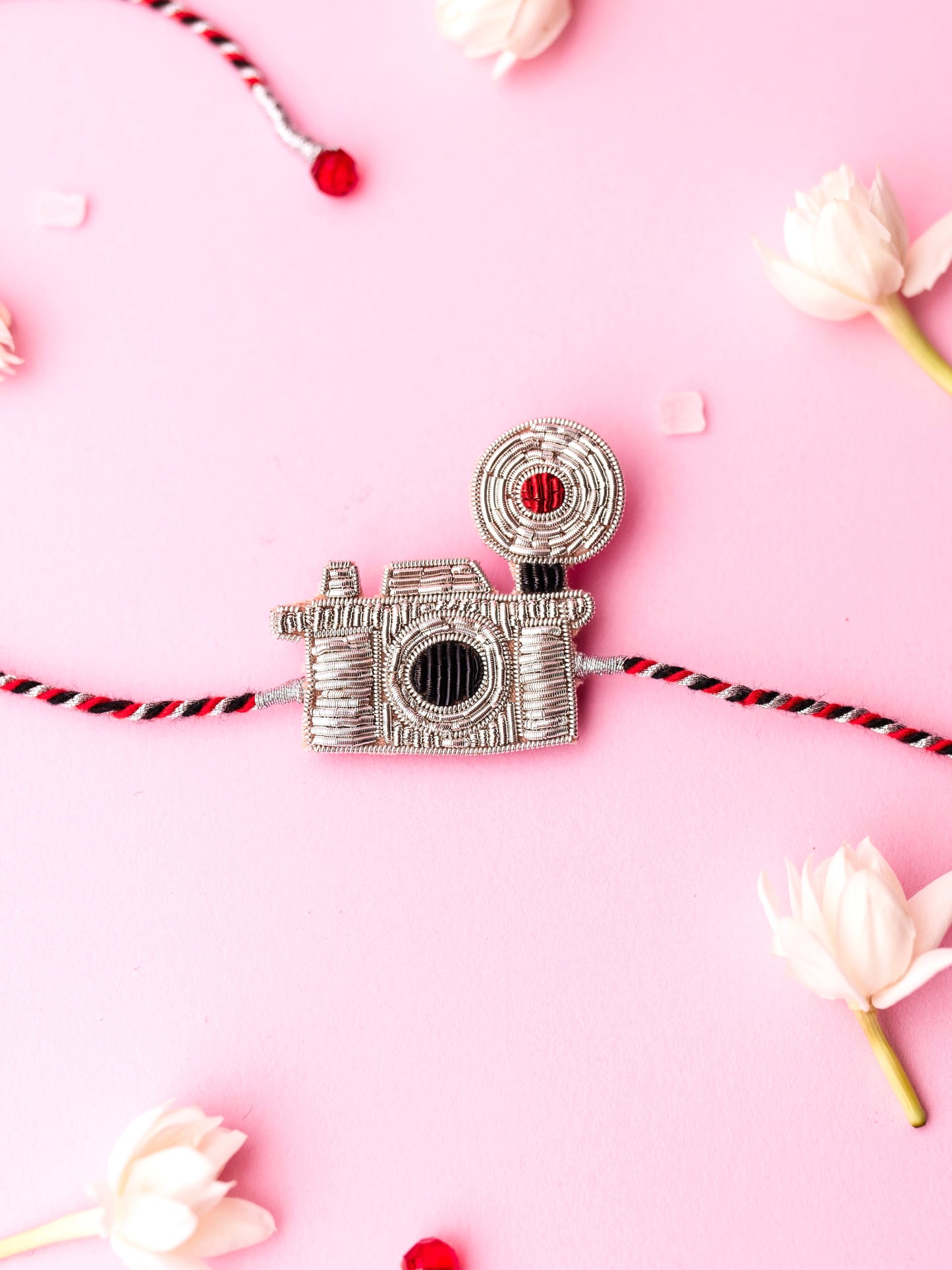 Decorative camera brother rakhi