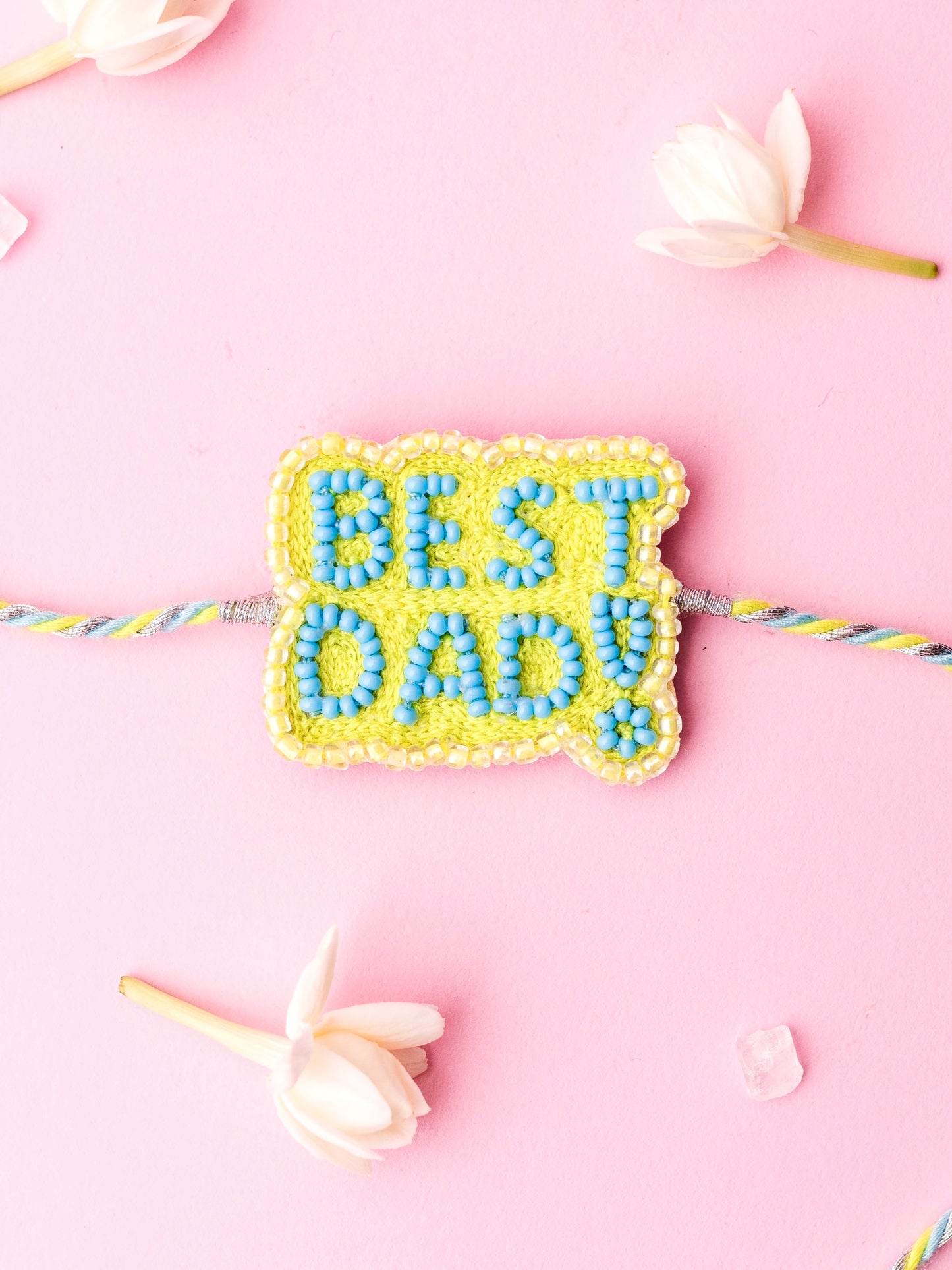 Decorative brother rakhi with best dad text