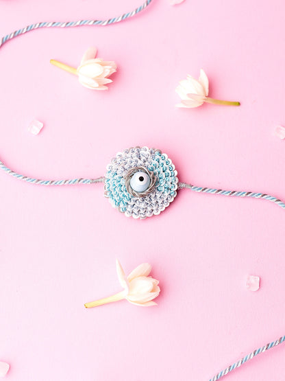 Evil Eye Sequins Brother Rakhi