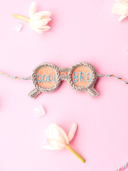 Decorative brother rakhi with cool bro text