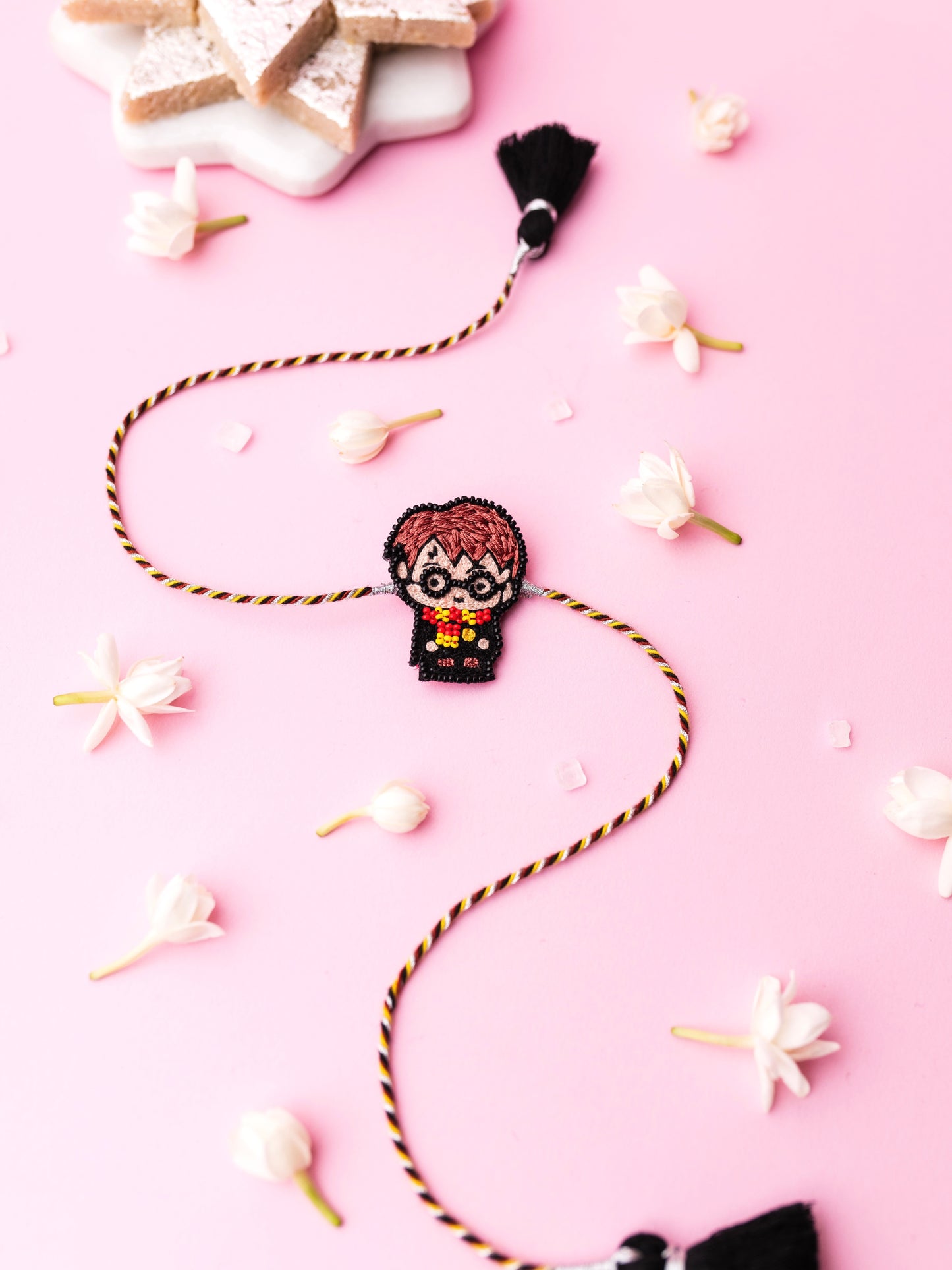 Decorative potterhead brother rakhi