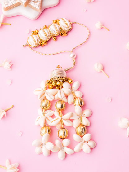 Ivory Cowrie Lumba Rakhi