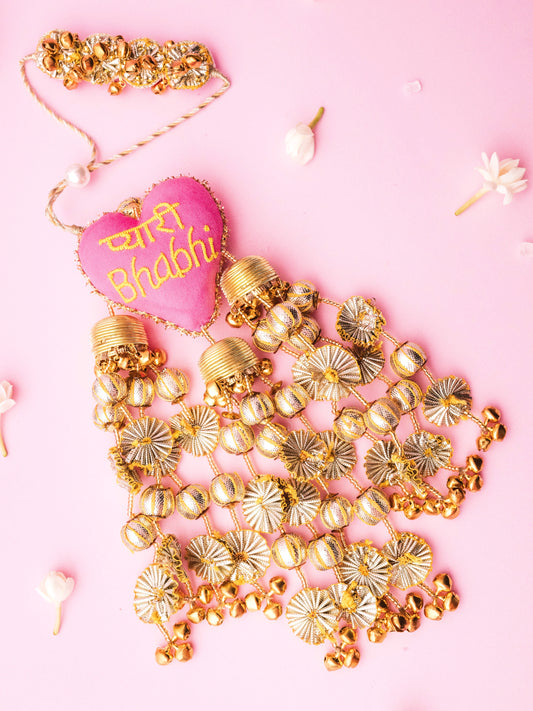 Decorative pyaari  bhabhi lumba with ghungaroo detail