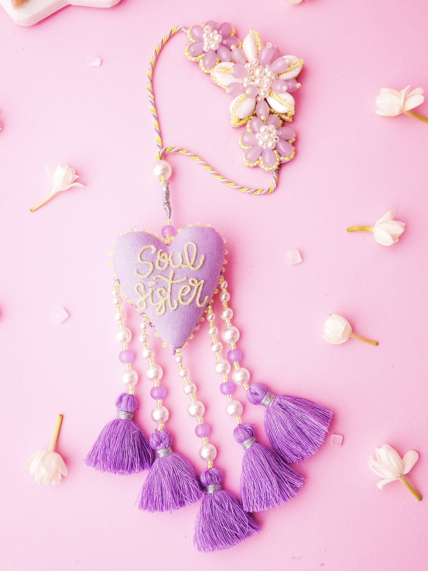 Decorative soul sister lumba with pearl and tassel detail