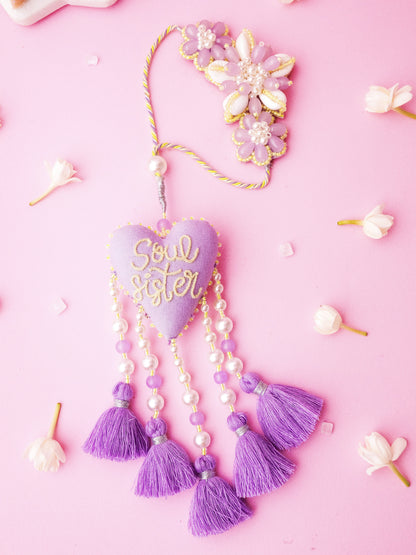 Decorative soul sister lumba with pearl and tassel detail