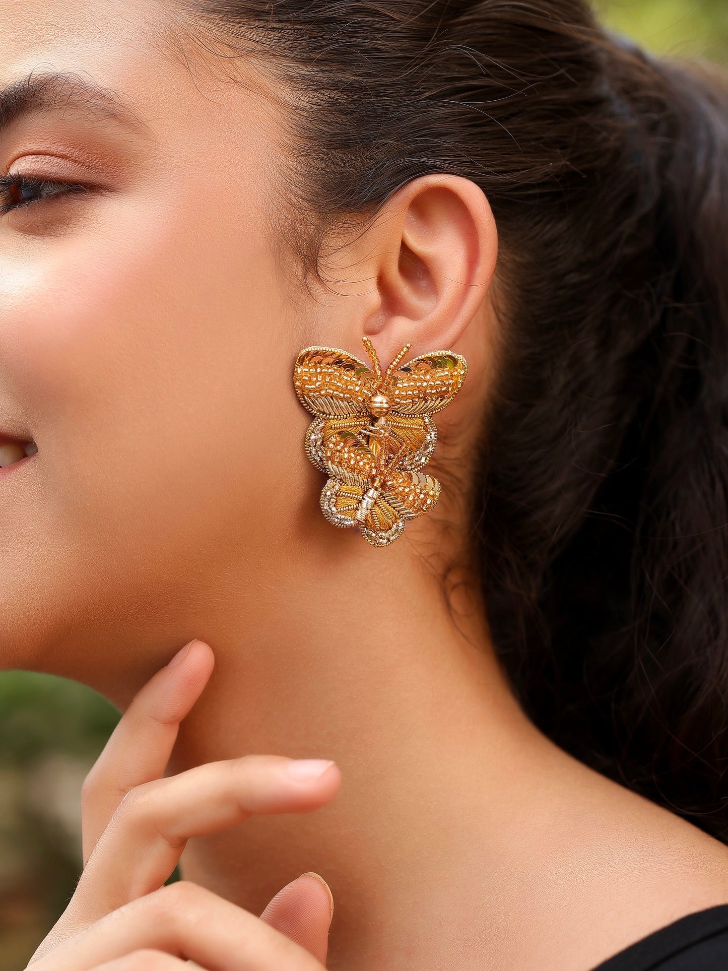 Butterfly Earrings - Gold