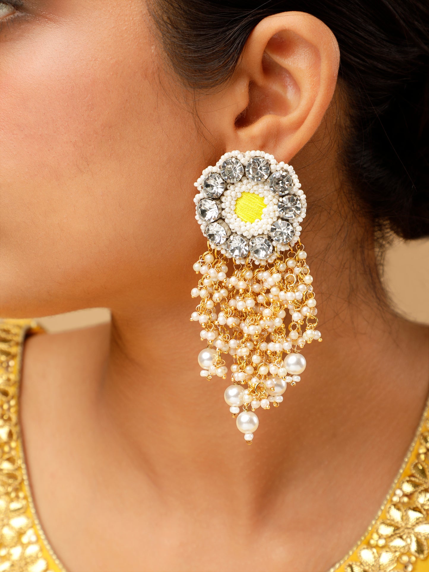 Falguni Yellow Earrings